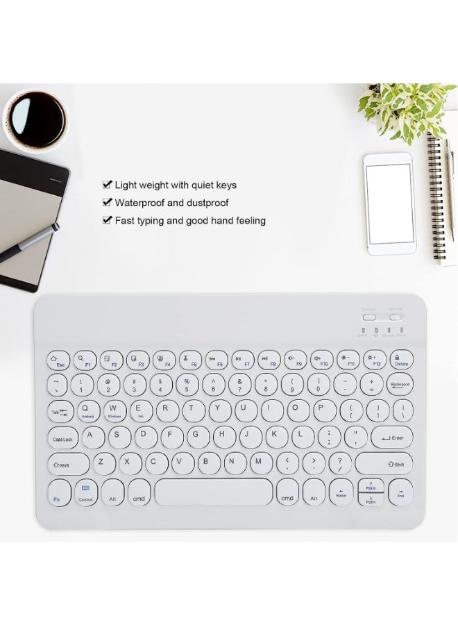 لوحة مفاتيح لاسلكية أصلية نحيفة جداً – قابلة للشحن، تدعم العربية والإنجليزية، متوافقة مع iOS وAndroid وWindows - Image 4