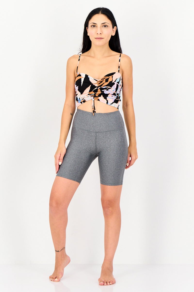 Billabong Women Sweetheart Neck Sleeveless Allover Print Top, Multicolor - Image 4