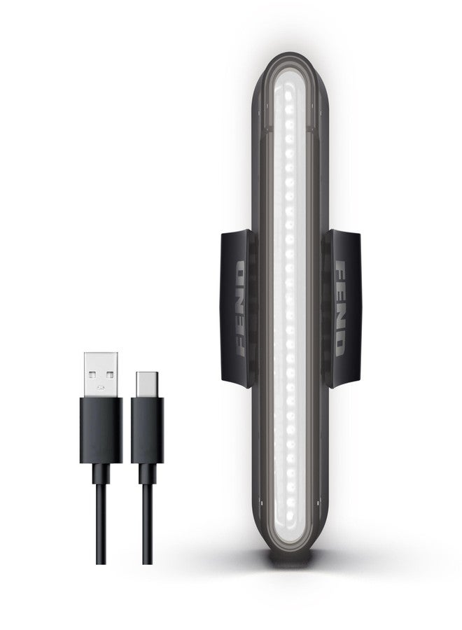 FEND فوانيس دراجة FEND سوبر فرونت - سطوع فائق 30 لومن، قابلة للشحن عبر USB-C، مقاومة للماء، أوضاع ثابتة ووميض، متوافقة مع خوذة أو تركيب دراجة FEND سوبر - Image 1