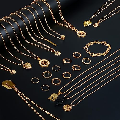 Ecoofor Gold Necklace Chains for Jewelry Making, 95.1 Feet 12 Rolls Jewelry Chains for DIY Necklace Bracelet Jewelry Making with Jump Rings/Lobster Clasps/Connectors - Image 5