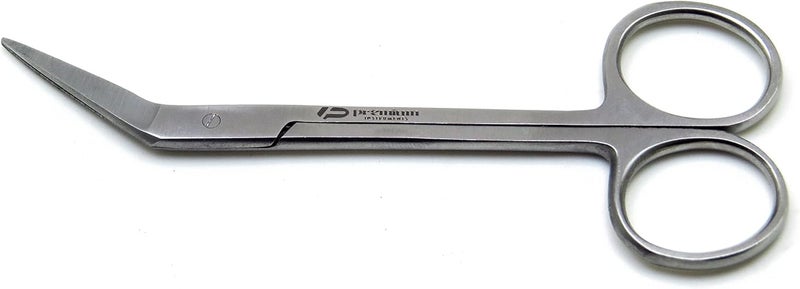 Premium Instruments Dental Micro Iris Scissors Angled 4.5" Sharp/Sharp - Image 3
