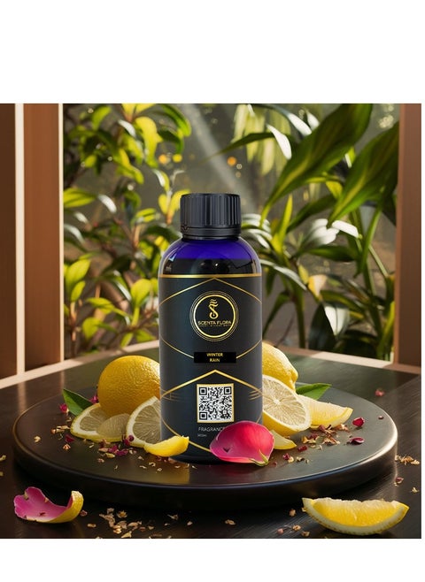 زيت عطر الناشر Winter Rain - رائحة مهدئة ومُعالجة ومُريحة لأجهزة التعطير - علاج عطري (500 مل)