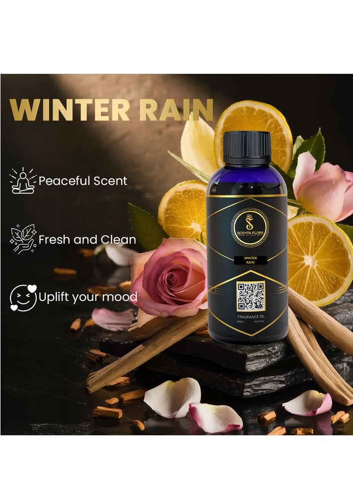 سينتا فلورا زيت عطر الناشر Winter Rain - رائحة مهدئة ومُعالجة ومُريحة لأجهزة التعطير - علاج عطري (500 مل)  - Image 3