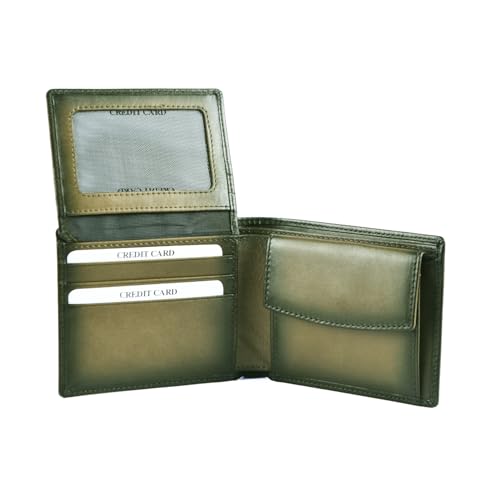 BROWN BEAR Manhattan Wallet for Man with Coin Pocket, ID and RFID Technology | Wallet for Men Leather Original (Olive Green) - Image 5