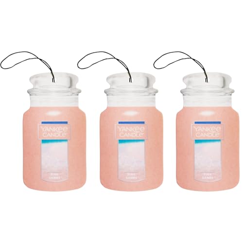 شمعة يانكي كندل في علبة سيارة رمل وردي عبوة من 3