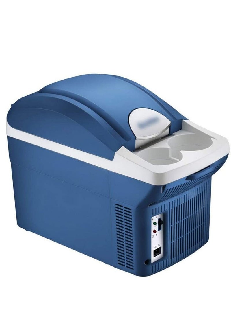 Crony - CRONY 8L Portable Mini Car Refrigerator | Low Noise Compact Cooler & Warmer | 12V DC, 30W | AC/DC Powered with Self-Locking Lid, Removable Shelf & Cup Holder - Image 1