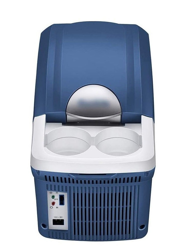 Crony - CRONY 8L Portable Mini Car Refrigerator | Low Noise Compact Cooler & Warmer | 12V DC, 30W | AC/DC Powered with Self-Locking Lid, Removable Shelf & Cup Holder - Image 1