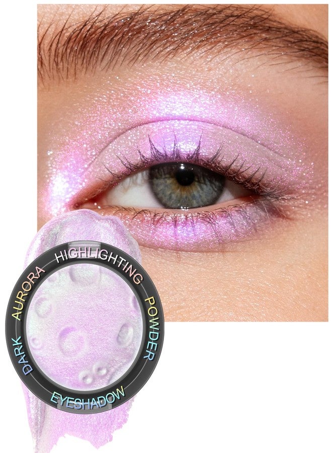 Lestpola Chameleon Eyeshadow Palette, Purple Holographic Multichrome Eyeshadow Highlighter, Face Glitter Shimmer Highlighter, Iridescent Sparkle Color Shifting, Waterproof Long Lasting, Eye Shadow Makeup-01 - Image 1