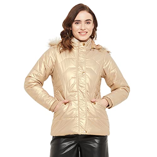 Duke Stardust Women Full Sleeve Jacket (SDZ1936_Rose Gold_M) - Image 1
