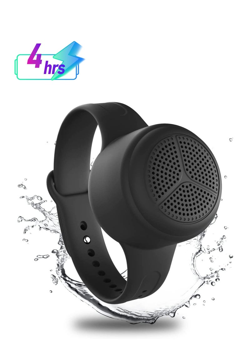 SYOSI مكبر صوت بلوتوث محمول SYOSI، مكبر صوت بلوتوث مقاوم للماء، مكبر صوت بلوتوث صغير مع شريط يمكن ارتداؤه، دعم تشغيل بطاقة TF IPX7 مكبر صوت بلوتوث صغير مقاوم للماء للمشي لمسافات طويلة وركوب الخيل والجري - Image 1