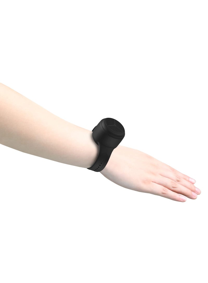 SYOSI مكبر صوت بلوتوث محمول SYOSI، مكبر صوت بلوتوث مقاوم للماء، مكبر صوت بلوتوث صغير مع شريط يمكن ارتداؤه، دعم تشغيل بطاقة TF IPX7 مكبر صوت بلوتوث صغير مقاوم للماء للمشي لمسافات طويلة وركوب الخيل والجري - Image 2