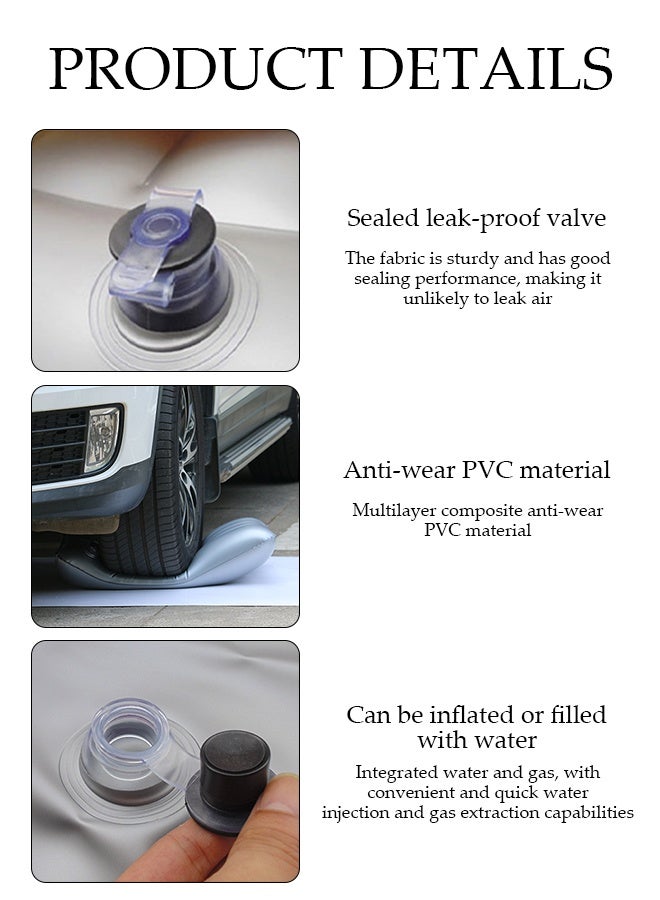 DUNISO Inflatable Travel Pillow，2 in 1 Portable Compressible Waterproof Air Pillow，Ultralight Comfortable Neck Head Support Pillow，for Camping Hiking Office Nap，Silvery - Image 3