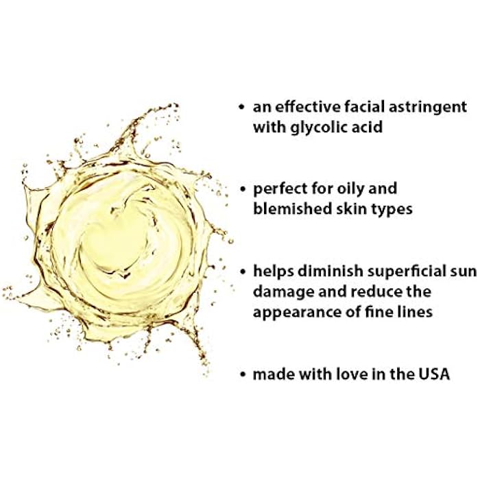 RAYA Eucalyptus Astringent with AHA 8 oz (G-207) | Exfoliating Glycolic Facial Toner for Oily and Break-Out Skin | Helps Balance pH and Dry Up Blemishes | Made with Alpha Hydroxy Acids - Image 3