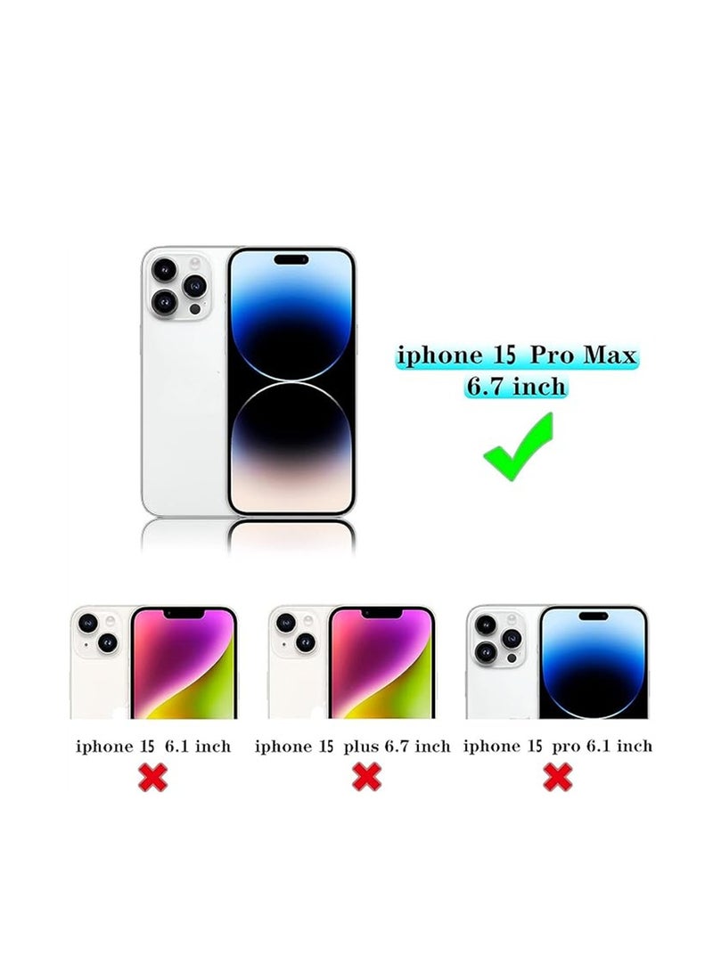 SYOSI iPhone Case TPU Bumper, Frameless Bumper Case with Camera Lens Protector for iPhone 15 Pro Max, Slim Fit No Back No Frame Design TPU Bumper, Excellent Heat Dissipation, 1 Pcs, Blue  - Image 2