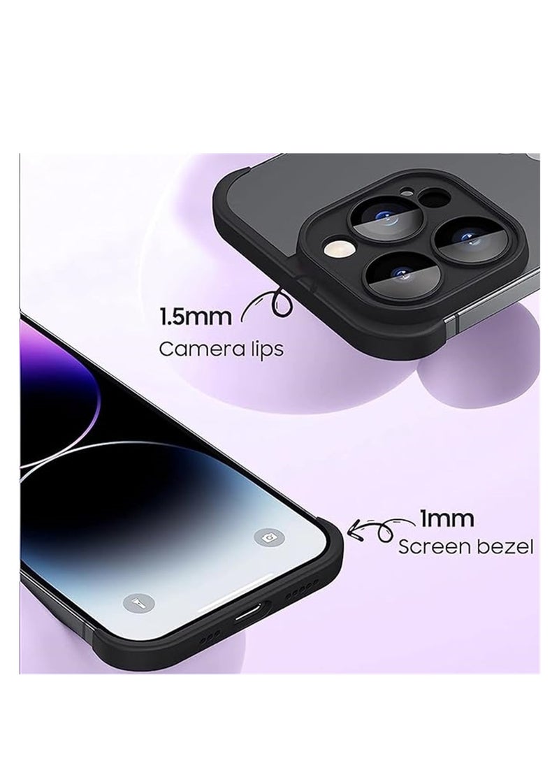 SYOSI iPhone Case TPU Bumper, Frameless Bumper Case with Camera Lens Protector for iPhone 15 Pro Max, Slim Fit No Back No Frame Design TPU Bumper, Excellent Heat Dissipation, 1 Pcs, Blue  - Image 4