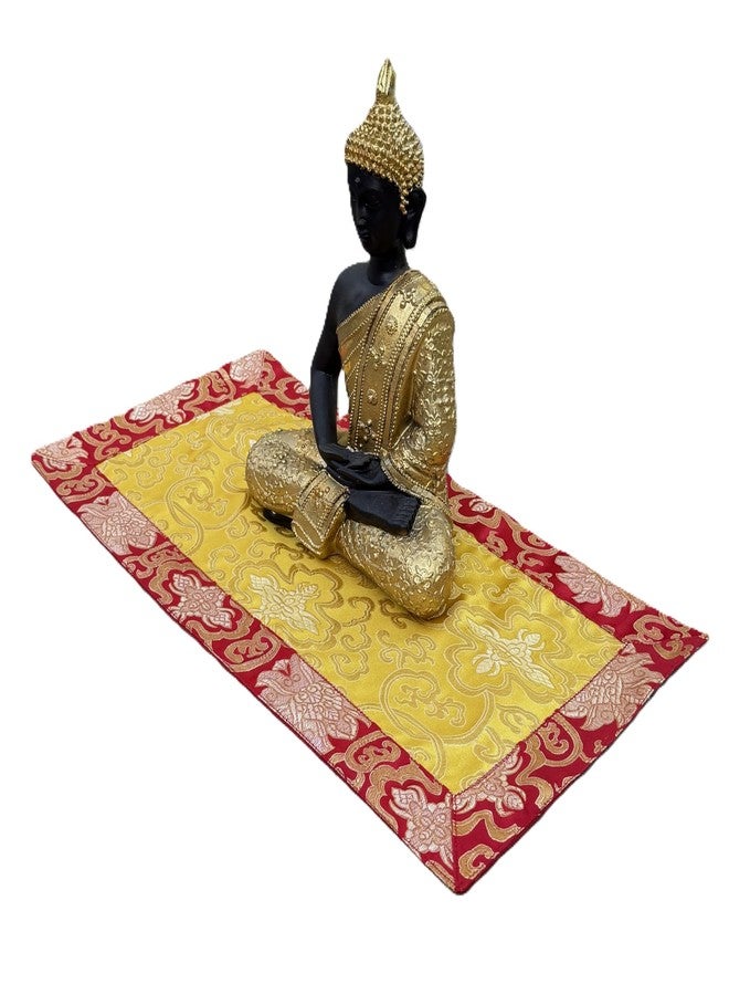 DharmaObjects Tibetan Silk Brocade Table Runner / Shrine Cover / Altar Cloth / Table Cover (20 X 10 Inches) - Image 1
