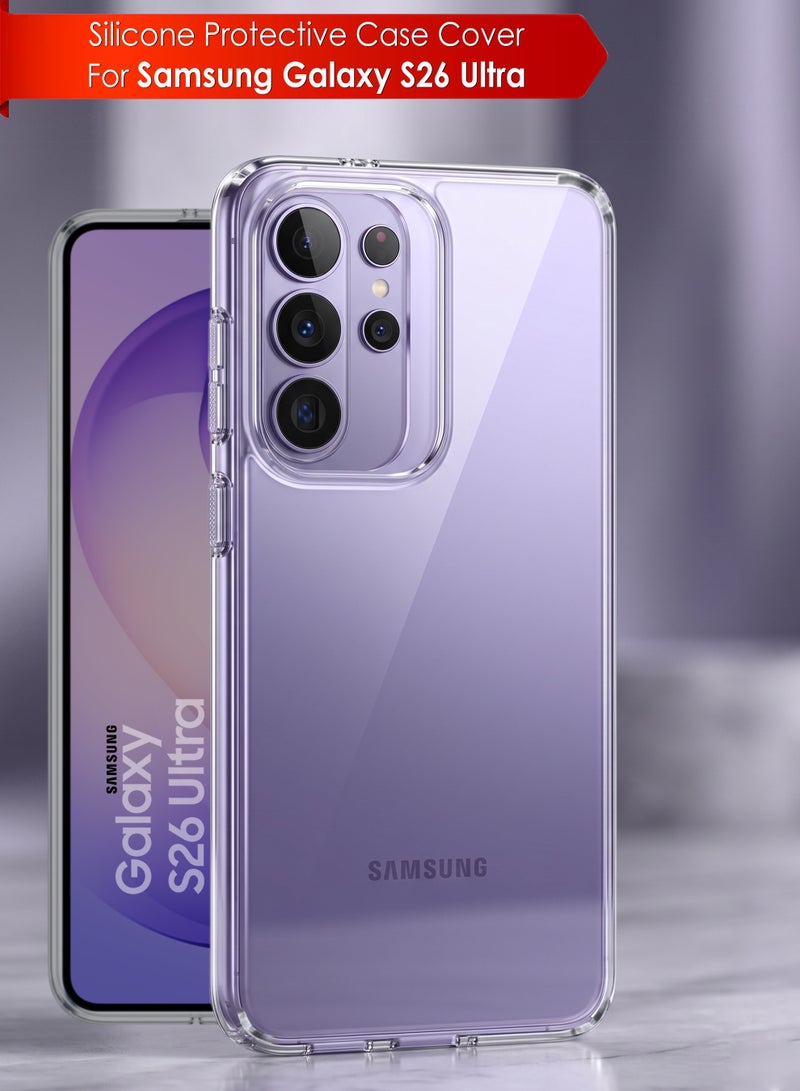 Samsung Galaxy S26 Ultra Premium Case | Premium Silicone Case Cover Designed for Samsung Galaxy S26 Ultra |Samsung Galaxy S26 Ultra Case Camera and Drop Protection Thin Protective Back Cover Case for Samsung Galaxy S26 Ultra - Clear - Image 1