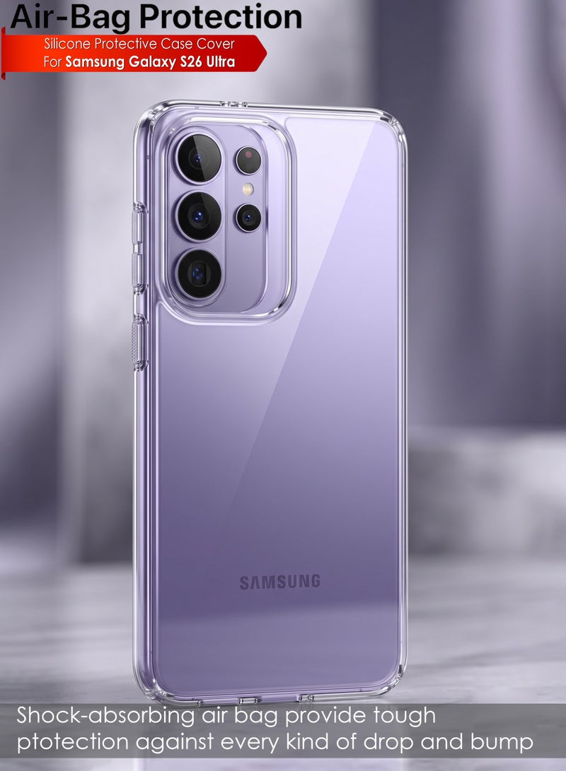 Samsung Galaxy S26 Ultra Premium Case | Premium Silicone Case Cover Designed for Samsung Galaxy S26 Ultra |Samsung Galaxy S26 Ultra Case Camera and Drop Protection Thin Protective Back Cover Case for Samsung Galaxy S26 Ultra - Clear - Image 2