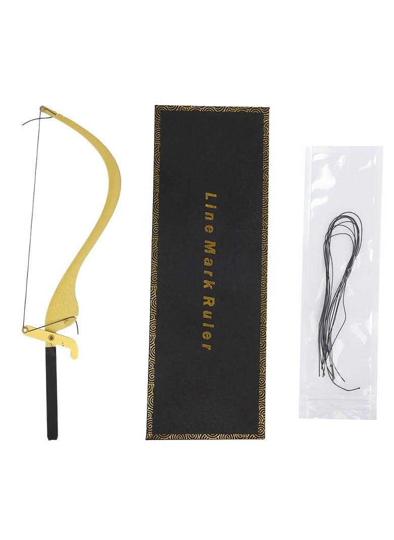 AROAQ The Bow And Arrow Eyebrow Thrush Set, Durable Safe Bow And Arrow Applicator, Smudge-proof Ergonomic Innovative Eyebrow Thrush Set, (Golden Bow And Arrow Thrush Artifact)  - Image 1