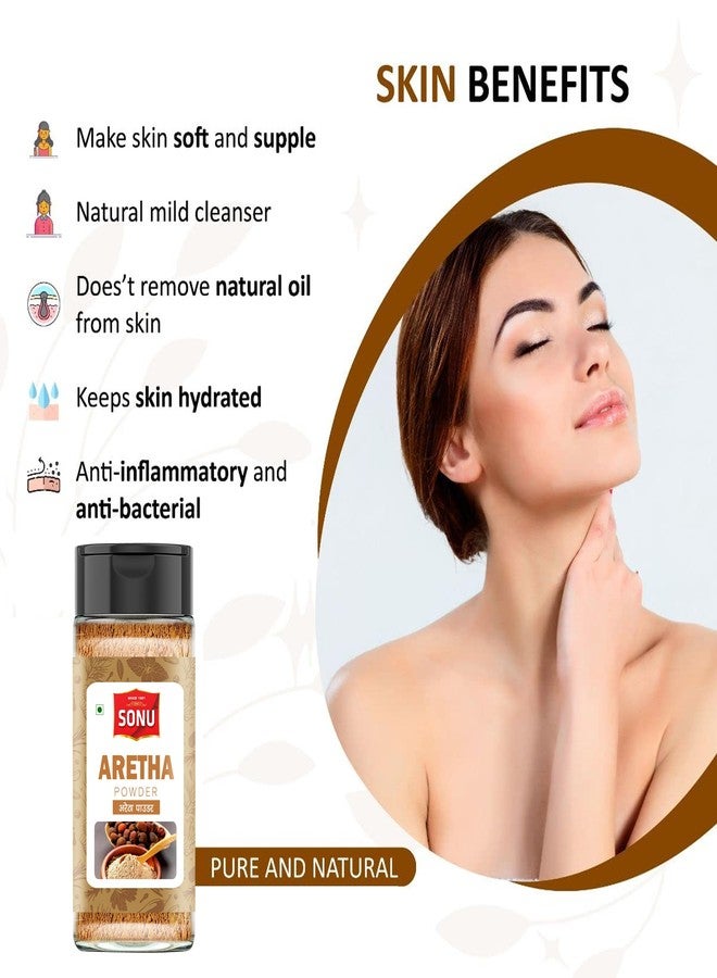 Sonu Aritha Powder for Hair 100gm |Kunkudukai powder, Reethai,Reetha, Ritha, Soapnut, for Hair Growth, Hair wash, Scalp treatment, Skin care - Image 4