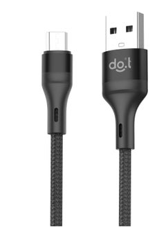 DOIT 3A Nylon Braided Charging/Data Cable [USB to Micro], Fast Data Transmission Sync & Charging Speed upto 480mbps, Universal Compatibility|Strong, Durable and Anti-Winding Cable [150 cm]  - Image 1