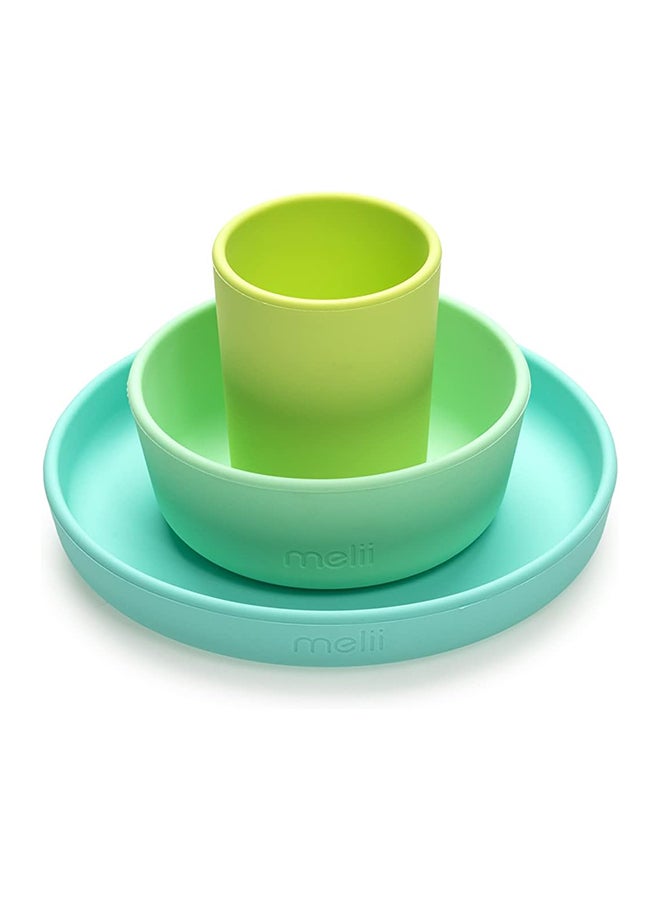 melii طقم وجبات من 3 قطع من السيليكون للأطفال والرضع والصغار - Image 1