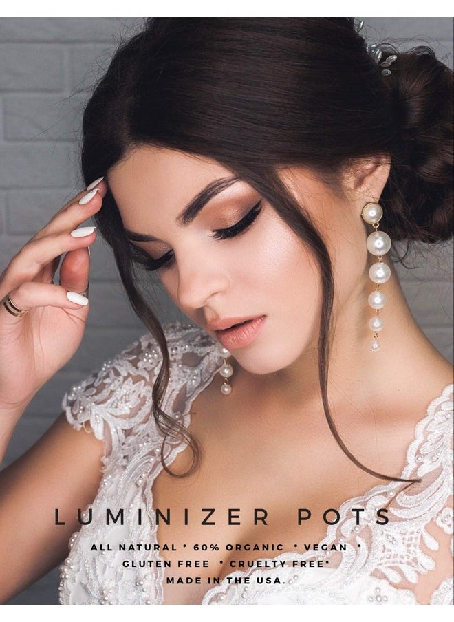 Mom's Secret Organic Creamy Shimmer Luminizer Pot For Eyes, Cheekbones And Lips, All Natural, Vegan, Gluten Free, Cruelty Free, Made In The Usa, 0.11 Oz. (Champagne Bubbles)  - Image 3