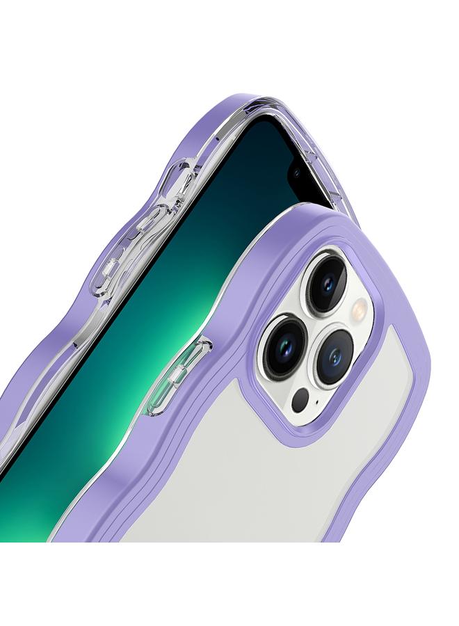 اس-توب جراب لهاتف iPhone 14 Plus من مادة TPU الشفافة بلون الحلوى المموجة لهاتف الكمبيوتر الشخصي - Image 4