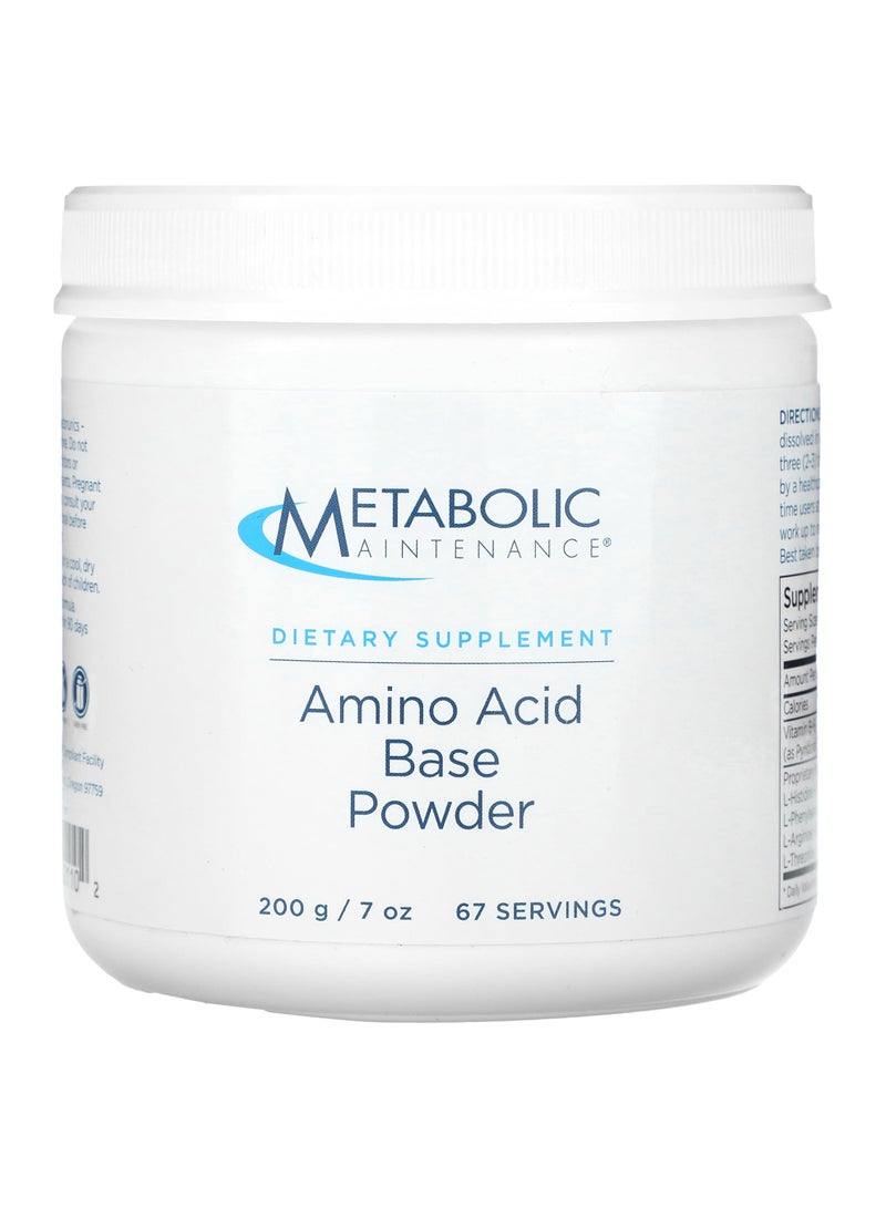 Metabolic Maintenance Amino Acid Base Powder, 7 oz (200 g)