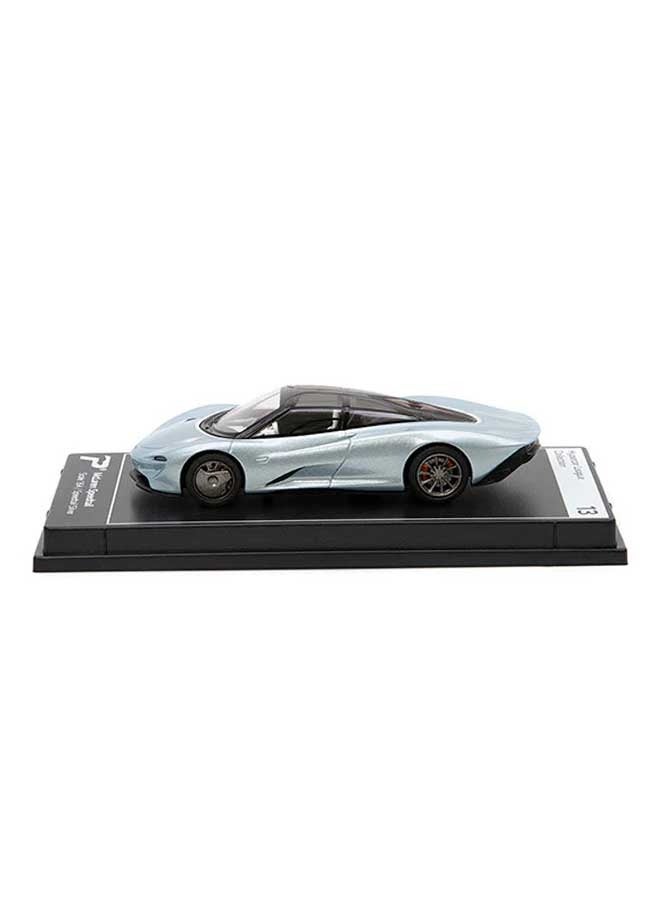 PosterCars - 1:64 Scale McLaren Speedtail (Speedtail Silver) Hypercar League Collection, Diecast Models - Image 2