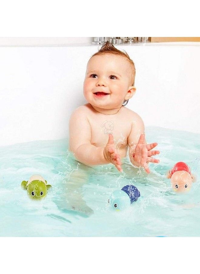 Storio - Cute Swimming Baby Water Bath Toys For Toddlers ; Turtle Toy ; 13 Floating Wind Up Toys For 1 2 3 4 5 Year Old Boy Girl New Born Baby Bathtub Water Toys Preschool Toddler Pool Toys - Image 1