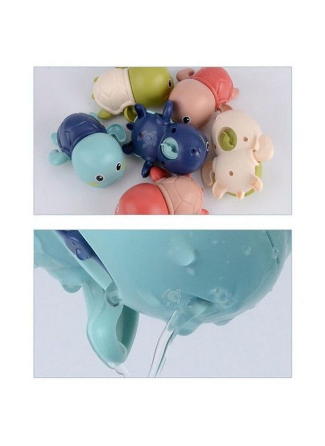 Storio - Cute Swimming Baby Water Bath Toys For Toddlers ; Turtle Toy ; 13 Floating Wind Up Toys For 1 2 3 4 5 Year Old Boy Girl New Born Baby Bathtub Water Toys Preschool Toddler Pool Toys - Image 1