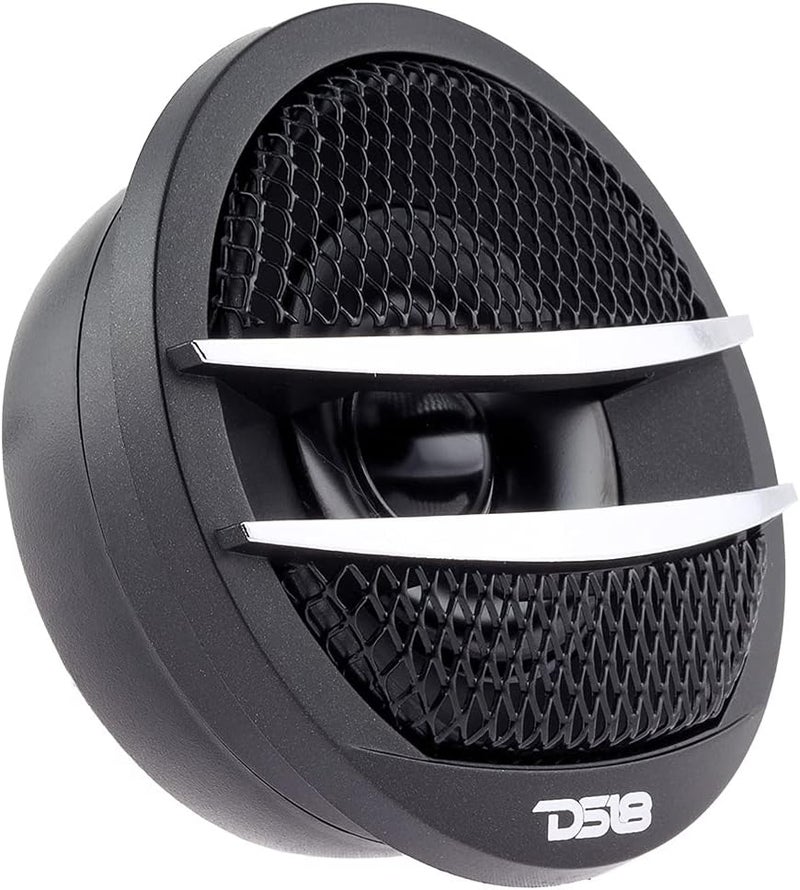 DS18 TX1S Tweeter X1 1.38-inch 200 Watts Max Pei Dome Ferrite Tweeters with Mounting Kit Angle, Flush, & Surface - Set of 2 (Black/Silver) - Image 4