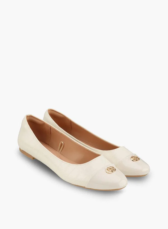 Women Textured Ballerina Shoes