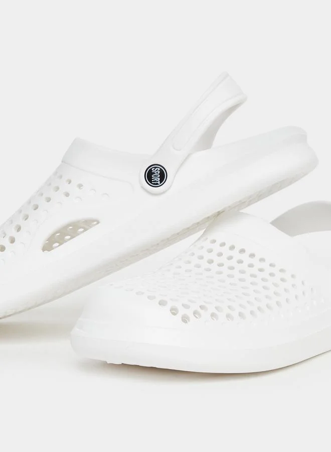 Take Two Take Two Solid Slip On Heel Strap Clogs