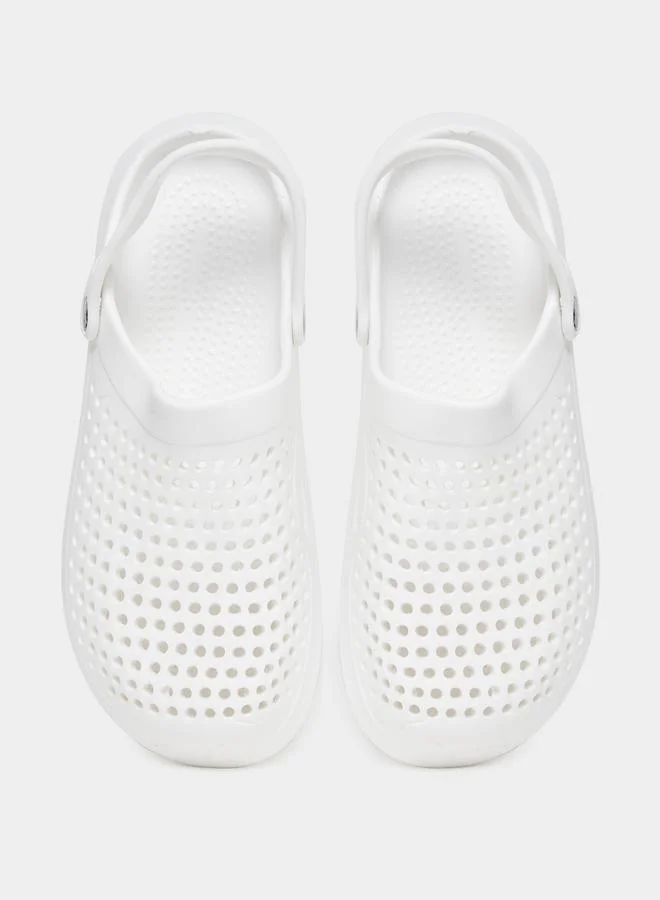 Take Two Take Two Solid Slip On Heel Strap Clogs