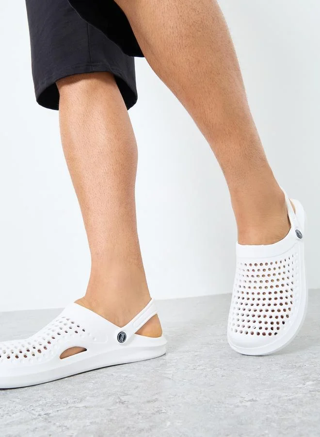 Take Two Styli Solid Slip On Heel Strap Clogs