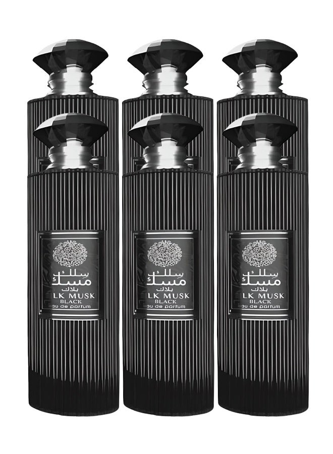 Wadi Al Khaleej 6 Pieces Silk Musk Black Perfume For Unisex 100ml EDP - Image 1