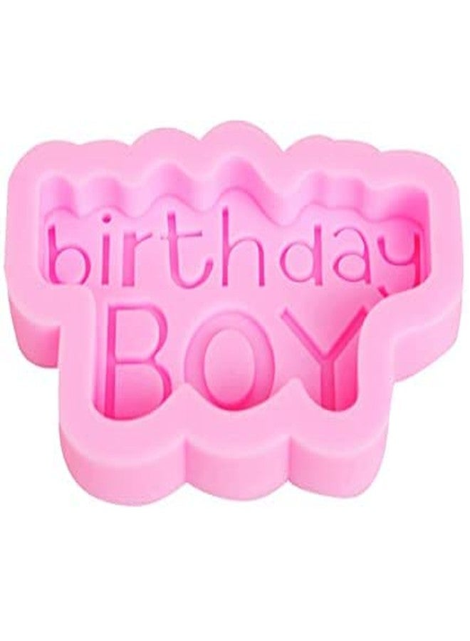 MATIN IMPEX 3D Silicone Mold Happy Birthday Boys Molds for Chocolate Cake Decorative Fondant Mould Baking Decorating Tools (CFM139) - Image 2