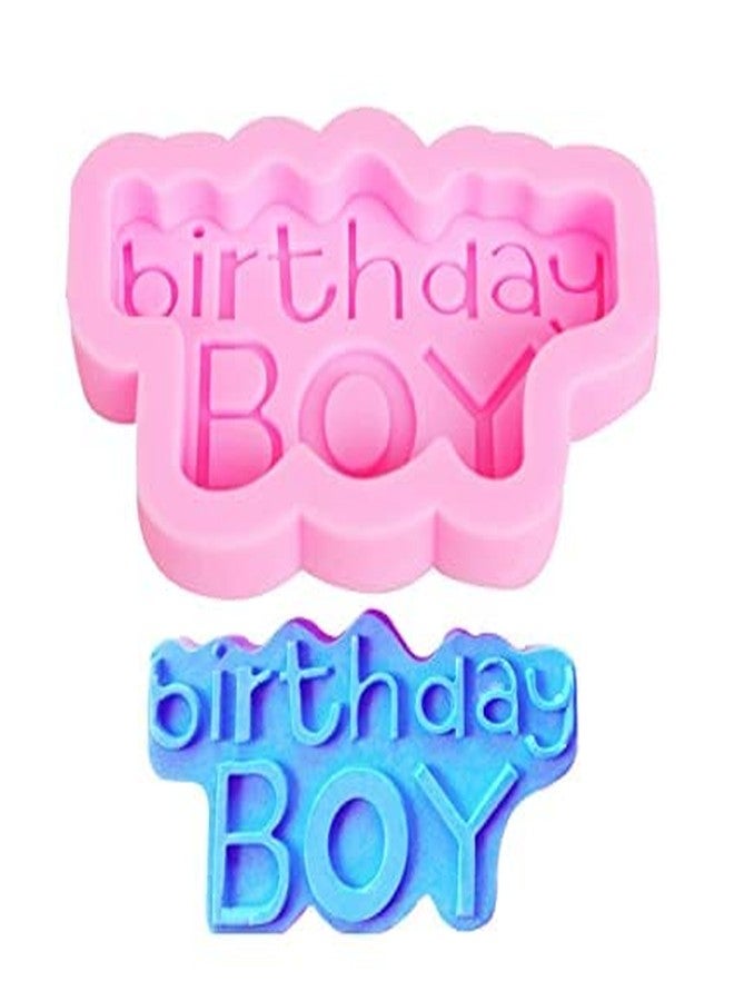 MATIN IMPEX 3D Silicone Mold Happy Birthday Boys Molds for Chocolate Cake Decorative Fondant Mould Baking Decorating Tools (CFM139) - Image 1