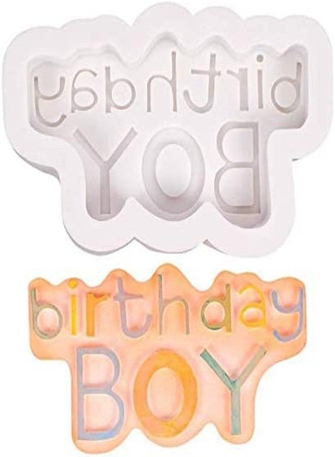MATIN IMPEX 3D Silicone Mold Happy Birthday Boys Molds for Chocolate Cake Decorative Fondant Mould Baking Decorating Tools (CFM139) - Image 3