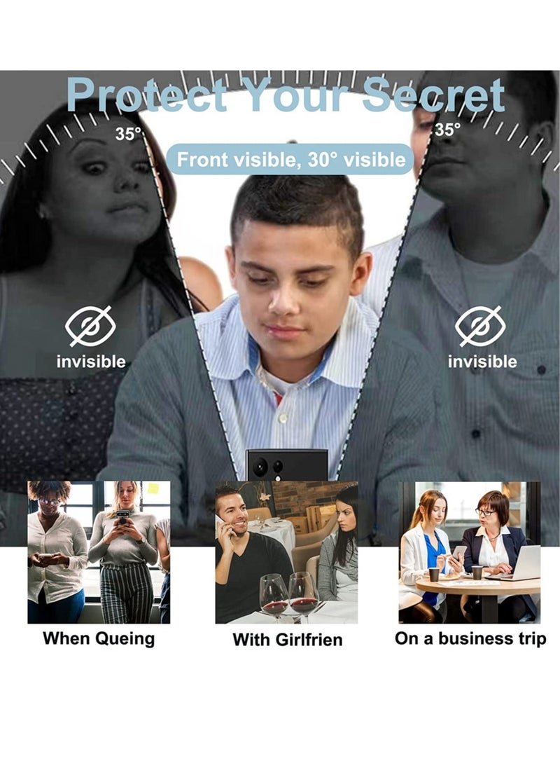 Raxoom Privacy Screen Protector for S22 Ultra Screen Protector -Anti-Spy 9H Hardness HD Tempered Glass Black Film - Image 2