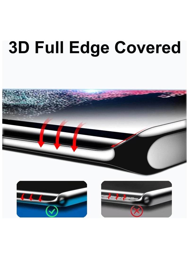 Raxoom Privacy Screen Protector for S22 Ultra Screen Protector -Anti-Spy 9H Hardness HD Tempered Glass Black Film - Image 5