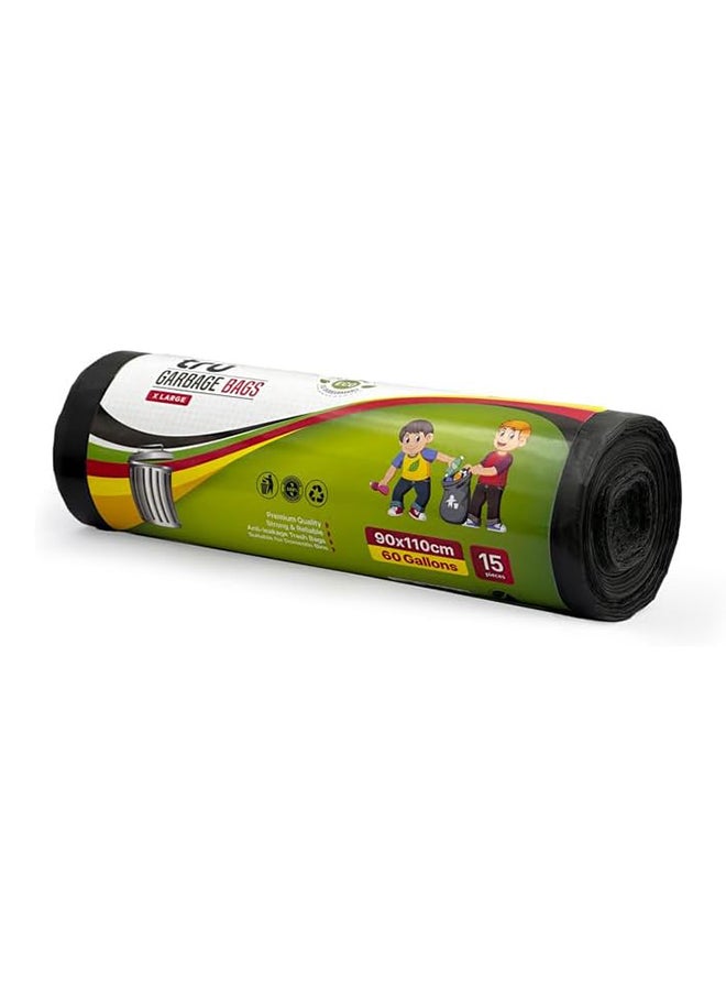 Tru Garbage Bags Compact Roll Black 90x110cm - Pack of 3  - Image 3