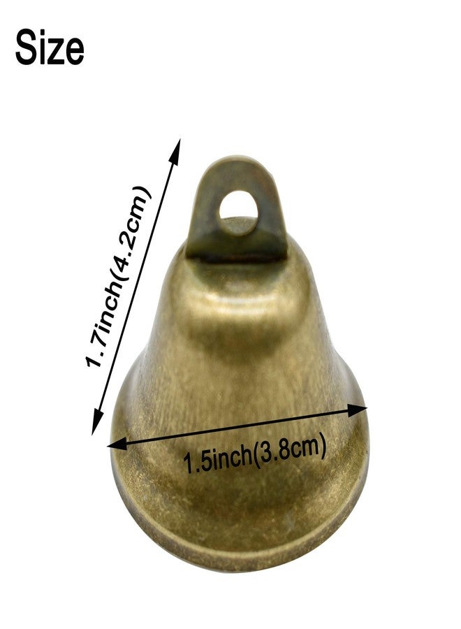 Maydahui 35 PCS Vintage Bronze Jingle Bells (1.7 X 1.5 Inches) for Dog Doorbell Potty Training Housebreaking Making Wind Chimes Christmas Bell - Image 3