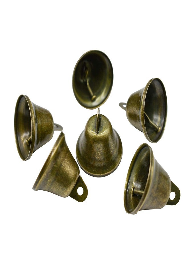 Maydahui 35 PCS Vintage Bronze Jingle Bells (1.7 X 1.5 Inches) for Dog Doorbell Potty Training Housebreaking Making Wind Chimes Christmas Bell - Image 2