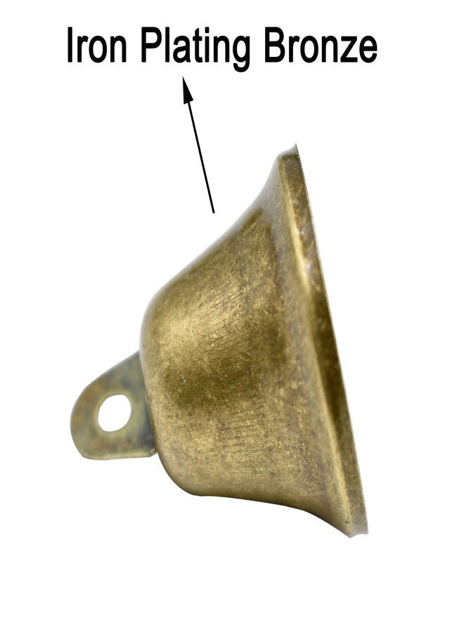 Maydahui 35 PCS Vintage Bronze Jingle Bells (1.7 X 1.5 Inches) for Dog Doorbell Potty Training Housebreaking Making Wind Chimes Christmas Bell - Image 4