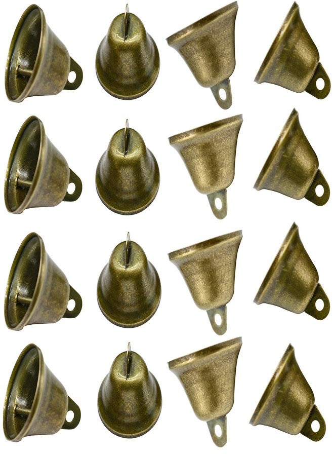 Maydahui 35 PCS Vintage Bronze Jingle Bells (1.7 X 1.5 Inches) for Dog Doorbell Potty Training Housebreaking Making Wind Chimes Christmas Bell - Image 1