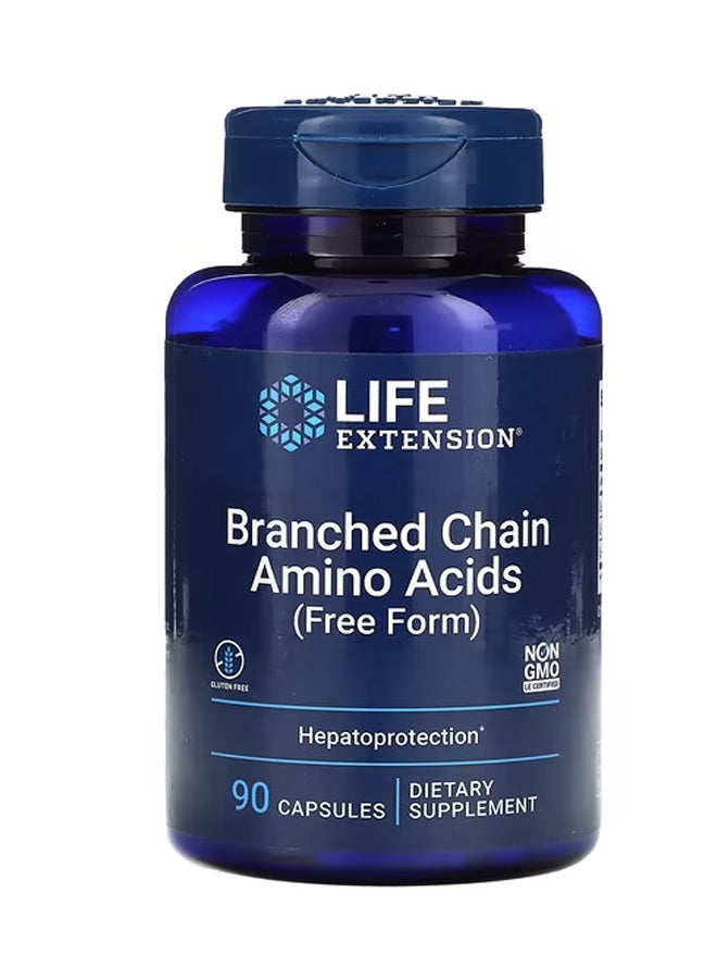 Life Extension Branched Chain Amino Acids Free Form 90 Capsules