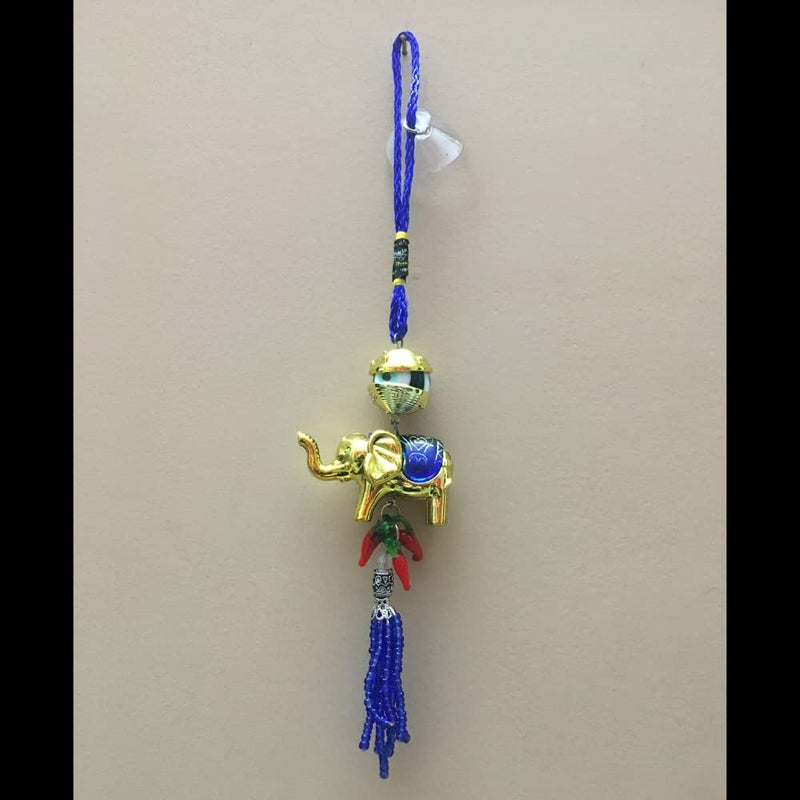 RIPE INDIA RIPE INDIA Single Elephant Evil Eye Hanging for Home Entrance for Car Decoration - Image 3